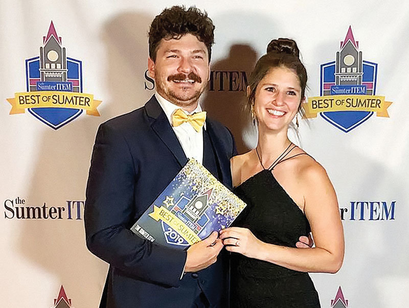 Kayla Green with her husband, Micah, chief digital officer at The Sumter Item, during a Best of Sumter awards ceremony in 2019.